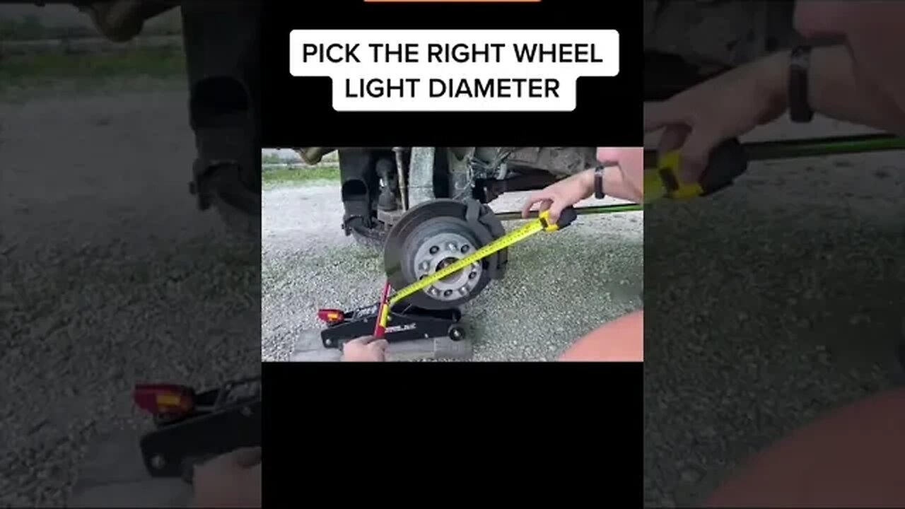 HOW TO : PICK THE RIGHT SIZE WHEEL LIGHTS! #shorts