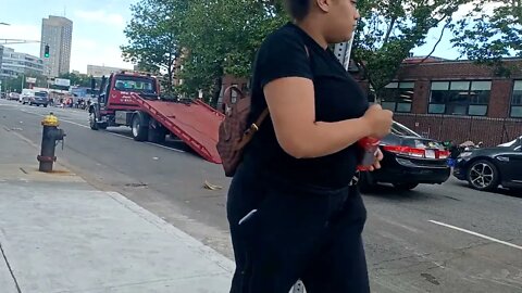 disabled motor vehicle being towed on Southampton Street