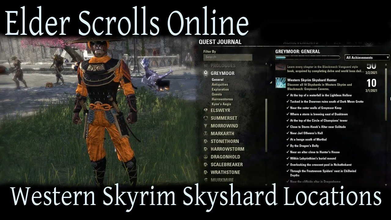 Western Skyrim Skyshard Locations [Elder Scrolls Online] ESO