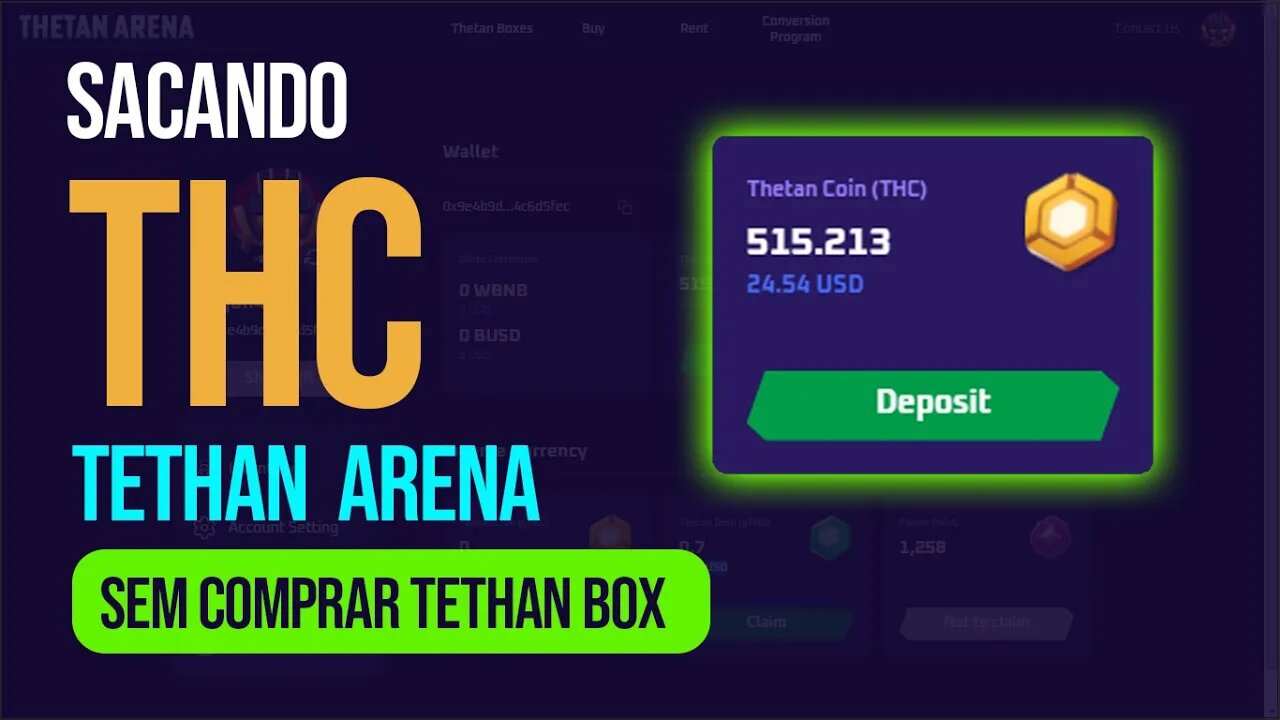 COMO SACAR NO THETAN ARENA THC - Não comprei Tethan BOX