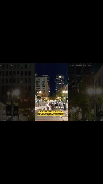 NE Security Check Point | Joe Biden Visits Portland