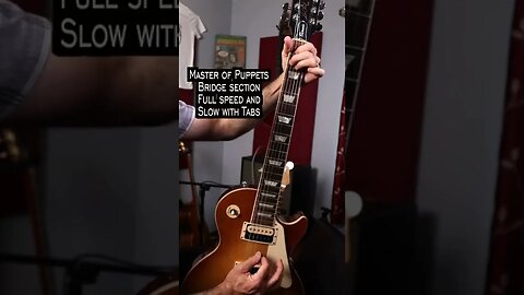 How to play the clean bridge section of master of puppets #shorts