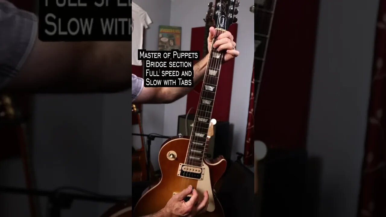 How to play the clean bridge section of master of puppets #shorts