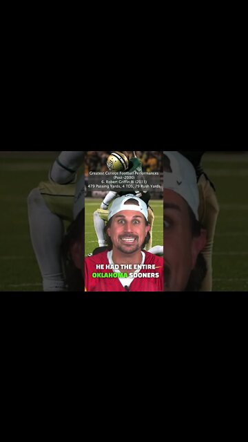 Robert Griffin Crushes OU #shorts #football