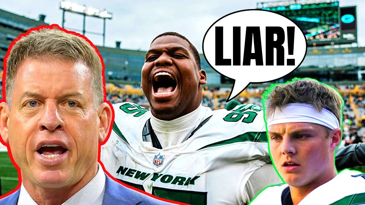 QUINNEN WILLIAMS BLASTS TROY AIKMAN over "LYING" DECOY Comment! Zach Wilson, Robert Saleh CONSPIRACY