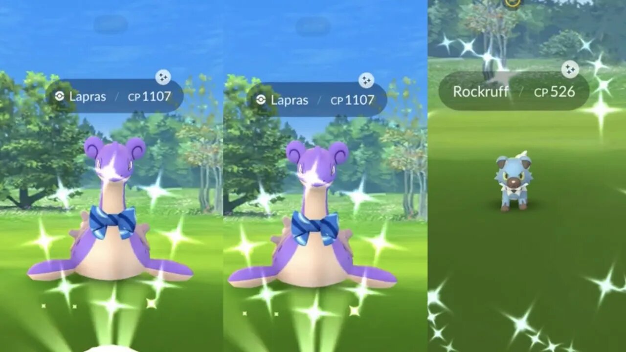 Pokemon Go New Sxarf Lapras and Rockruff Raids