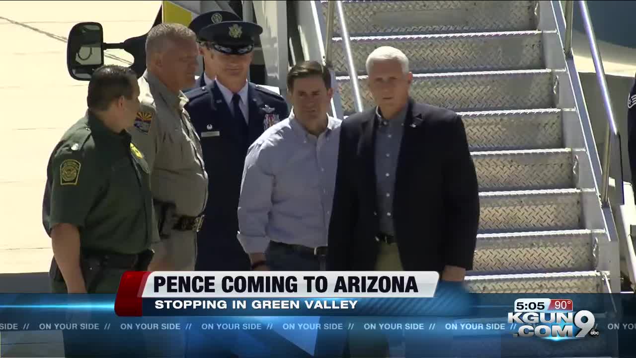 Vice President Mike Pence coming to Arizona this week, meeting with Senator Martha McSally