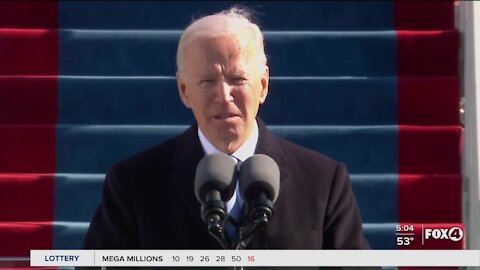 Cleanup begins after presidential inauguration