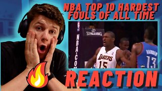 IRISH MAN REACTION TO NBA Top 10 Hardest Fouls of All Time