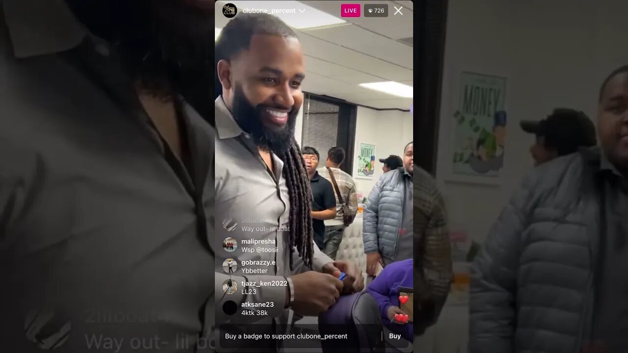 Yungeen Ace Chat It Up With ClubOnePercent On Instagram Live, The Leader Then Give Speech (12-01-23)