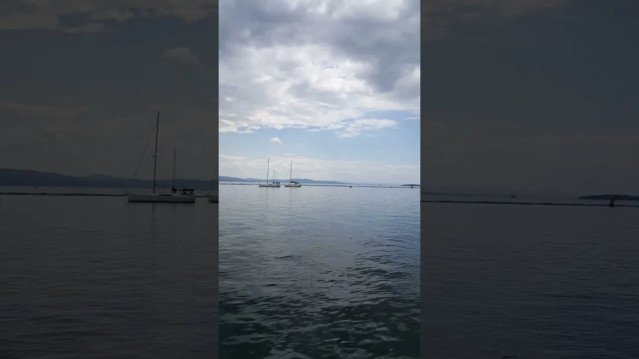 Beautiful View of Lake Champlain from Burlington, VT Facing the Adirondack Mountains