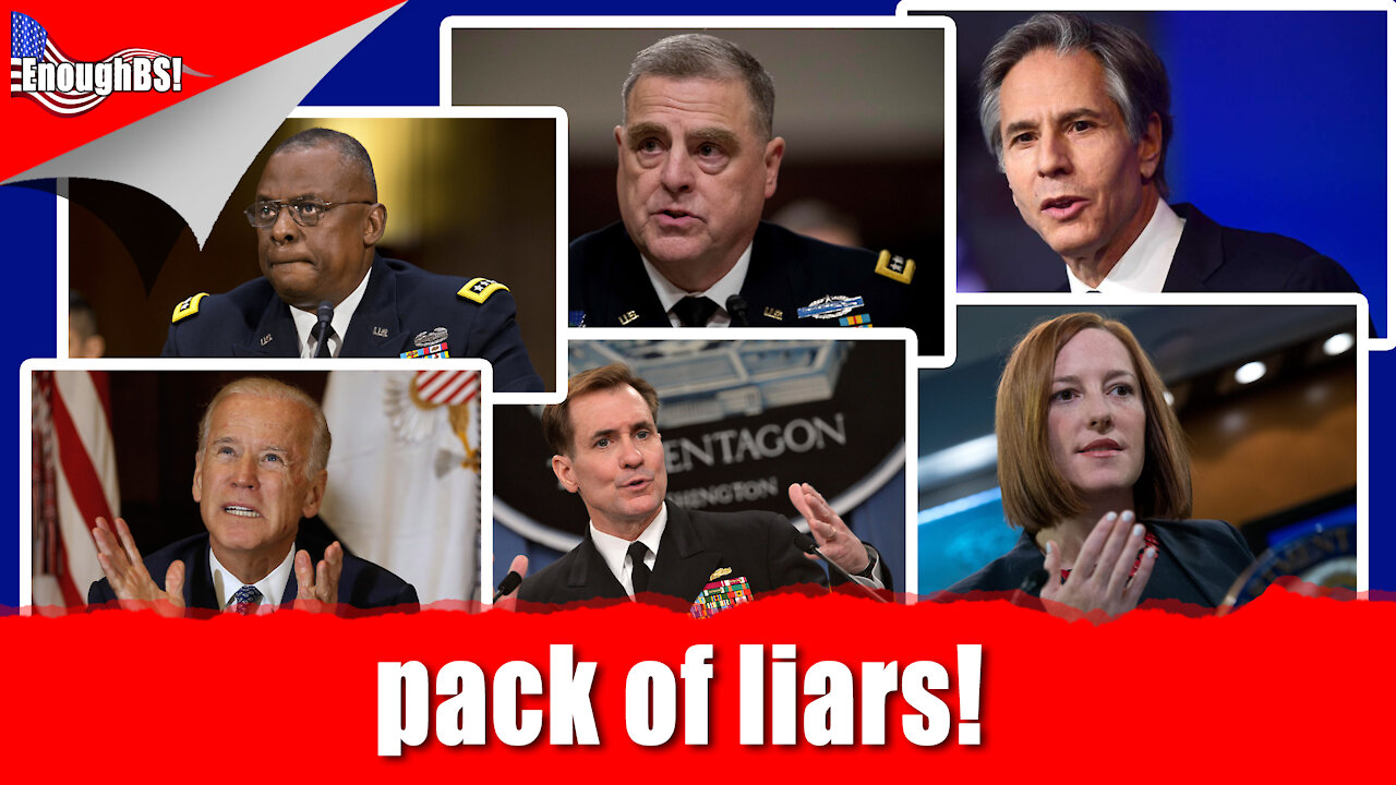 The Biden's administration. Pack of liars