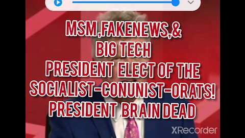 MSM,FAKE NEWS, & BIG TECH'S PRESIDENT ELECT