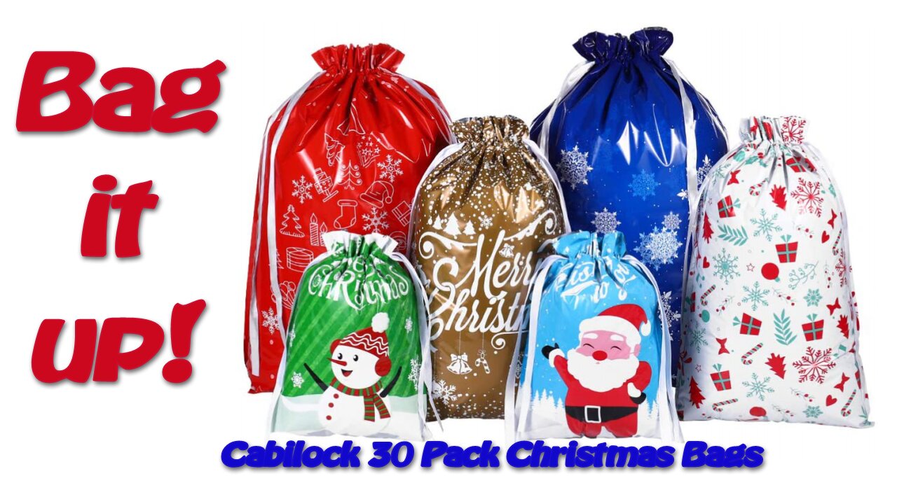 Cabilock 30 Pack Christmas Bags Review