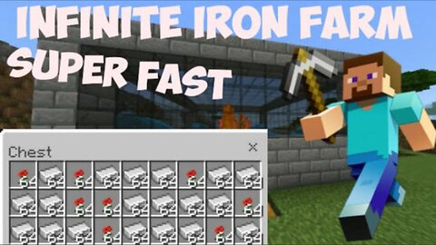 Infinite iron farm for minecraft bedrock edition