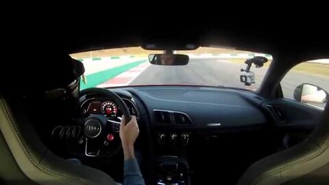 Audi R8 V10 Plus on board video