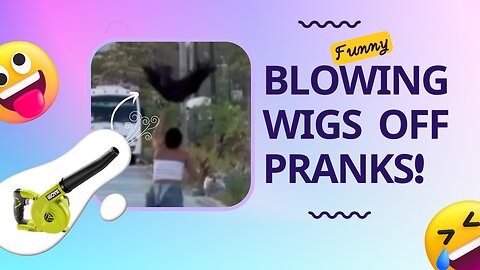 Funny Prank - Blowing wigs off