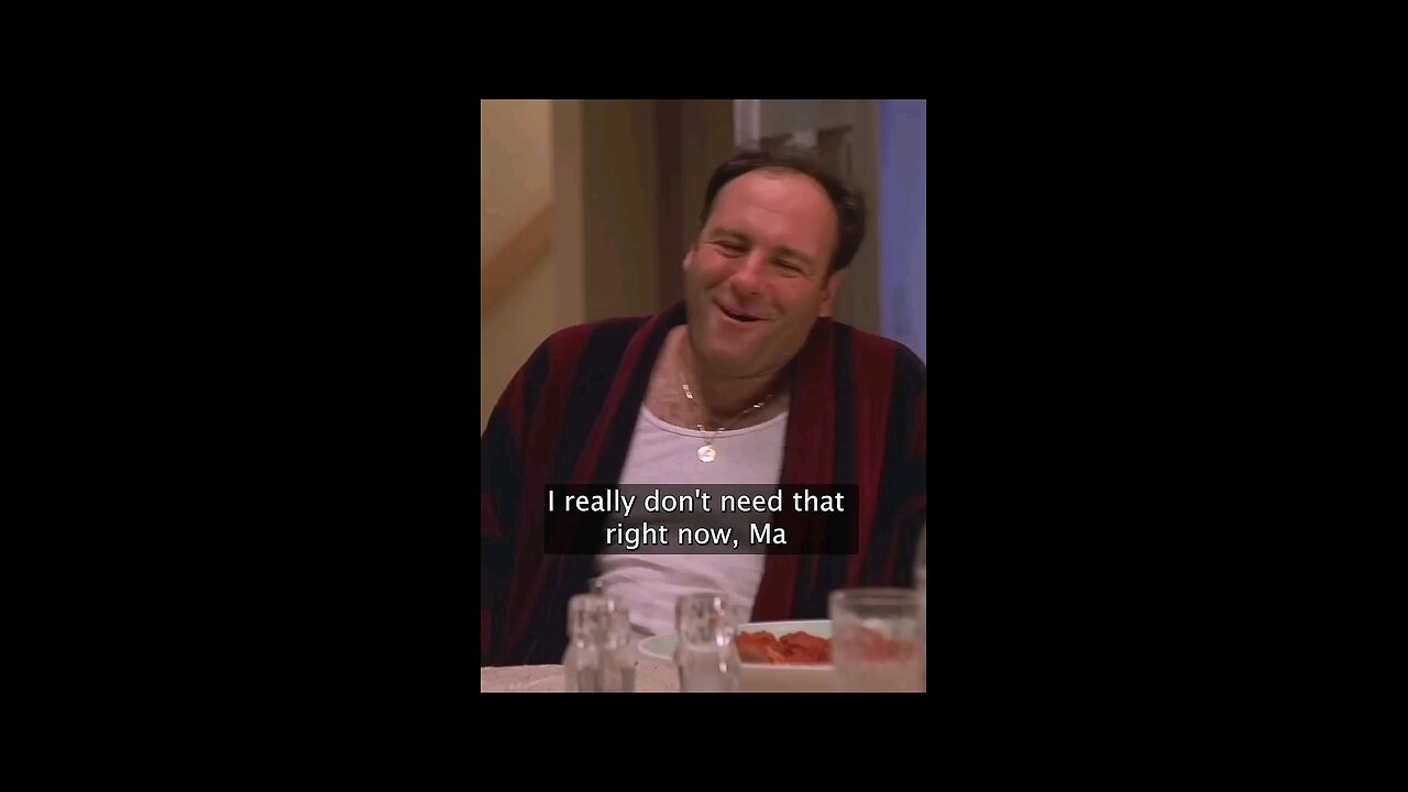 Tony stumbles down to dinner.