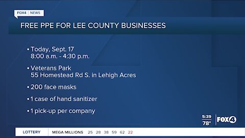 Free PPE for Lee County businesses