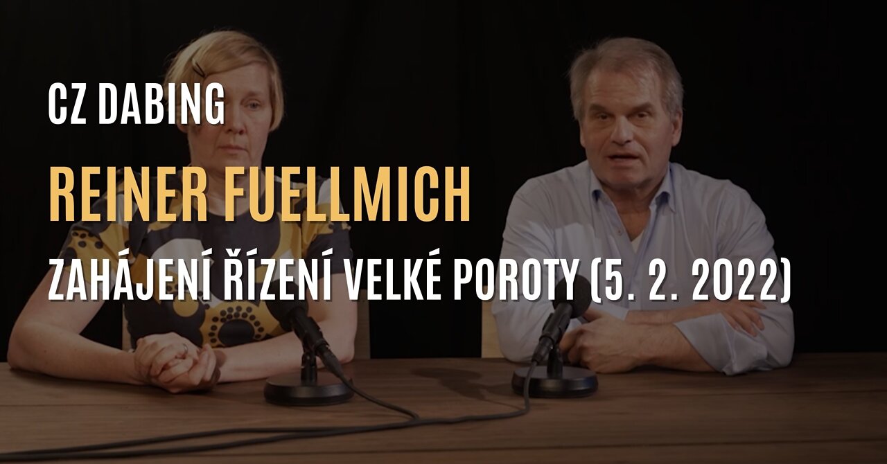 Reiner Fuellmich: Oznámení o zahájení řízení Velké poroty (5. 2. 2022) - CZ DABING