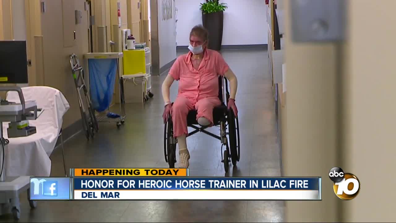 Horse trainer who saved horses from Lilac Fire to be honored