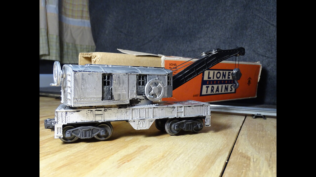 Lionel C&O no. 624 Switcher, "Crane" (no. 6460) wreck, hhil5281