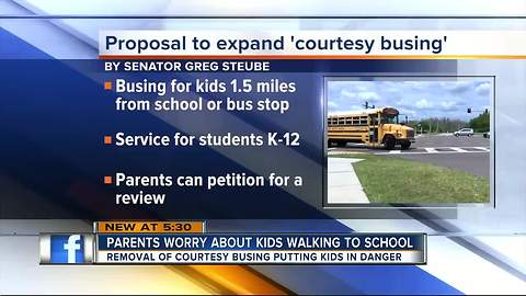 Florida State Senator proposes massive expansion of 'courtesy busing'