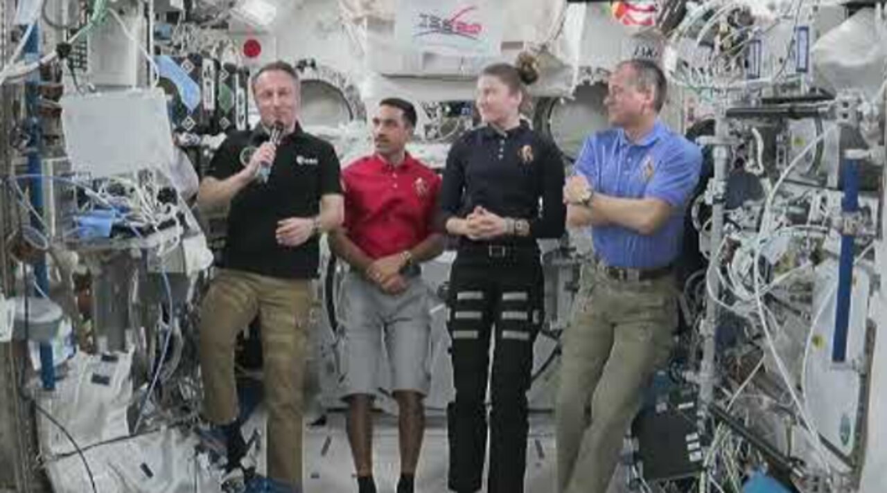 Expedition 67 - NASA’s SpaceX Crew-3 Talks to Media Before Departing Station