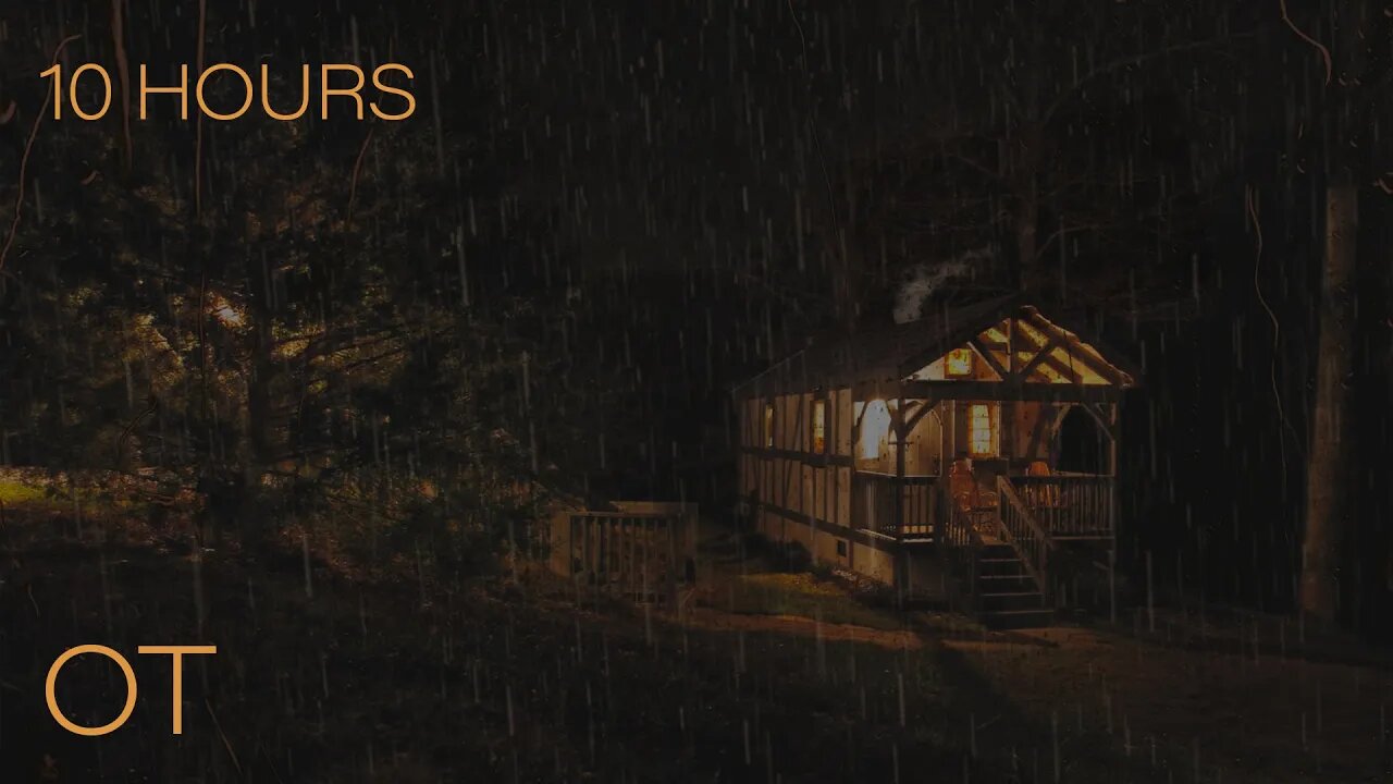 Thunderstorm in the Coziest Tiny Home | soothing thunder and rain sounds ambience | 10 HOURS￼