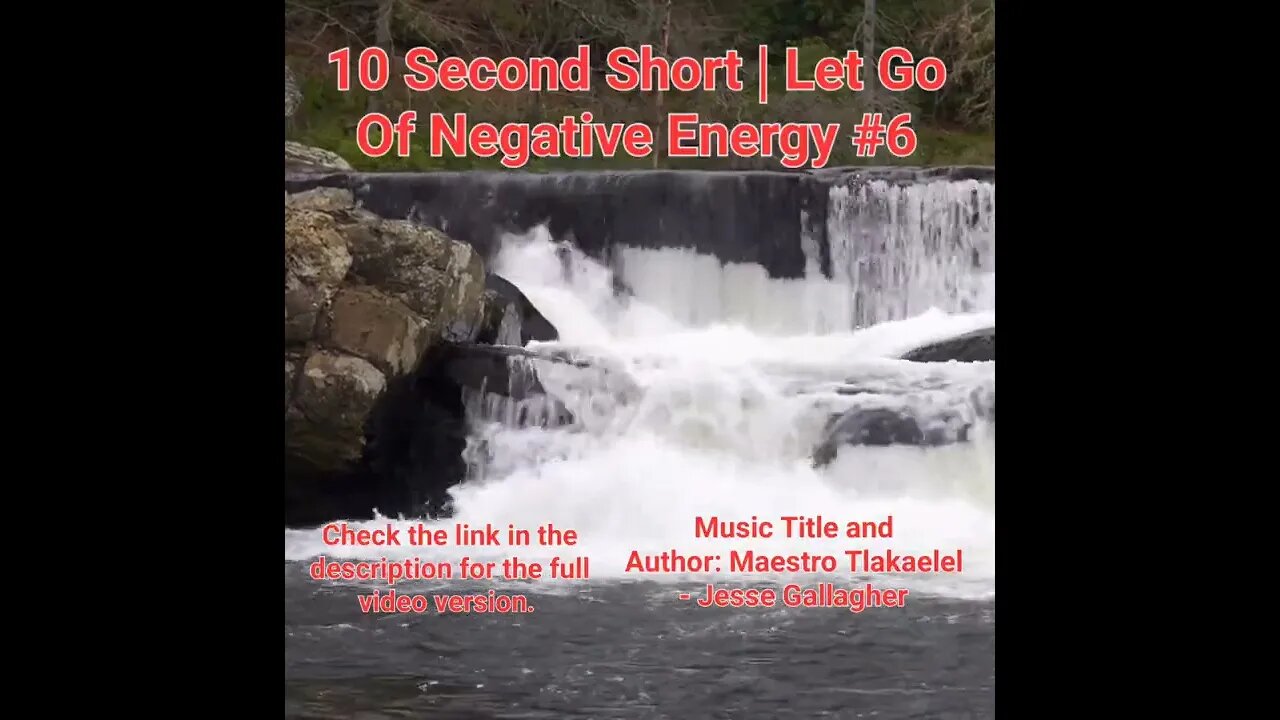 10 Second Short Of Let Go Of Negative Energy | #meditation #shorts #shortsvideo #waterfall #6