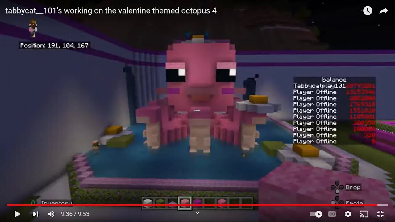 tabbycat__101's working on the valentine themed octopus 4