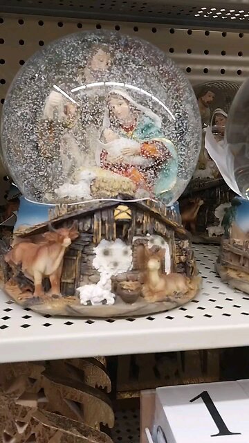 A cool snow globe