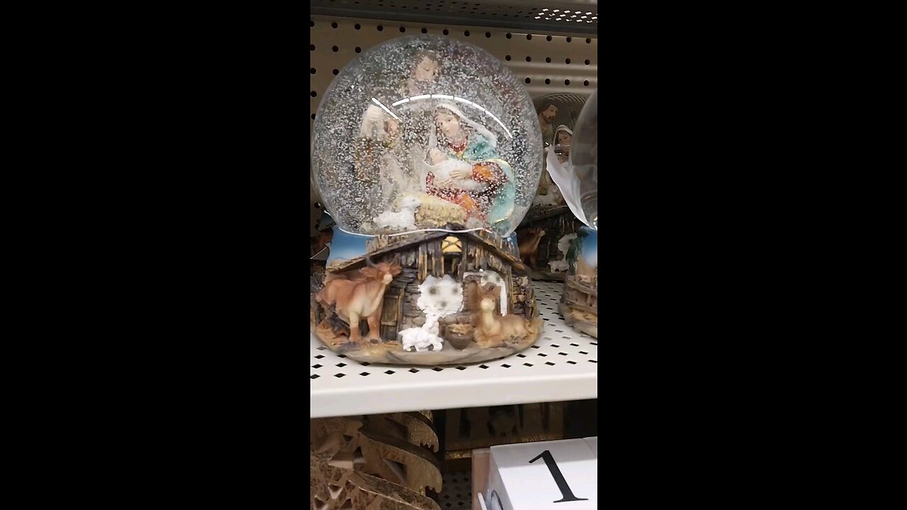 A cool snow globe