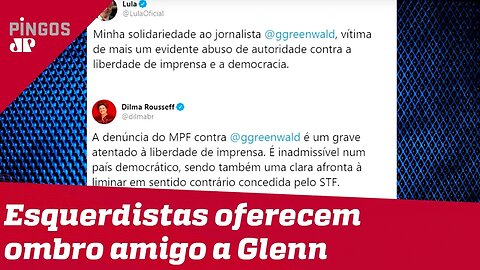 O ombro amigo da esquerda a Glenn Greenwald