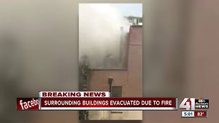 Business owners evacuated from NKC fire