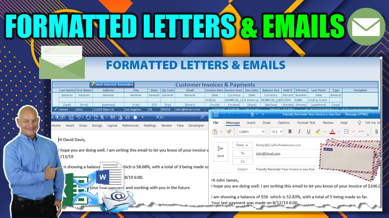 Create Word Documents & Emails From Any Excel Table, With Number Formatting, Without Mail Merge