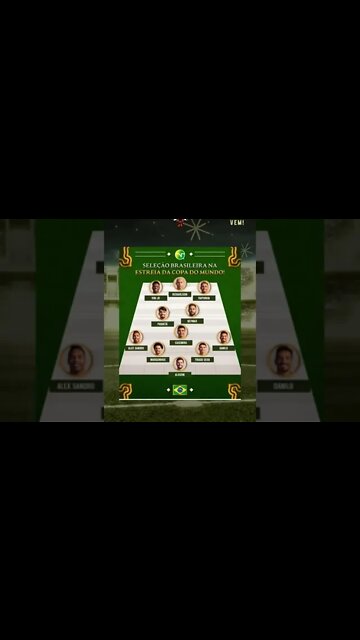 Escalação do Brasil para o primeiro jogo da copa #brasil #soccer #brazil #football #neymar #esporte