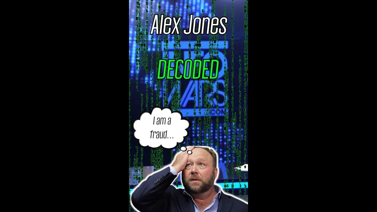 ALEX JONES DECODED | GOVERNMENT SHILL