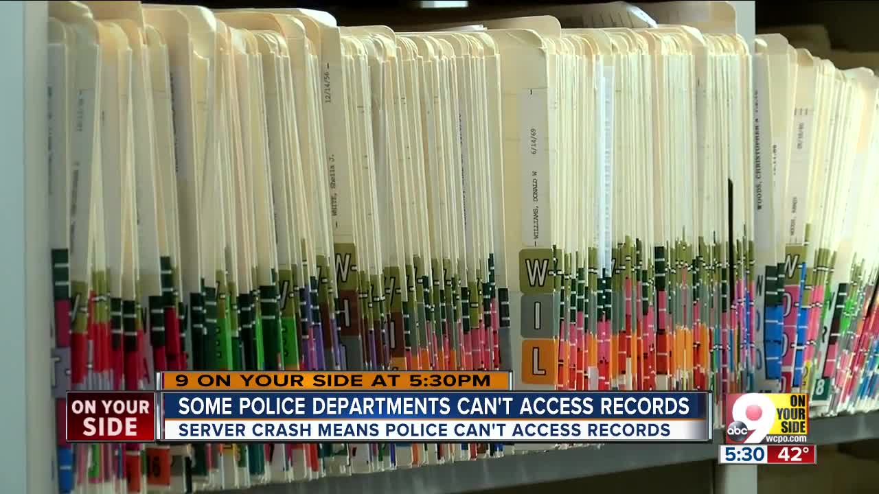 Some police departments can't access records