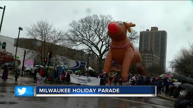 Thousands braved the wet weather for the Milwaukee Holiday Parade