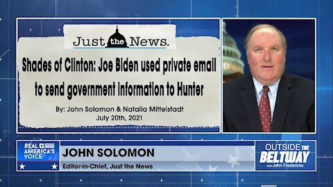 "This is exactly the thing that Joe Biden claimed he and his son didn't do" - John Solomon