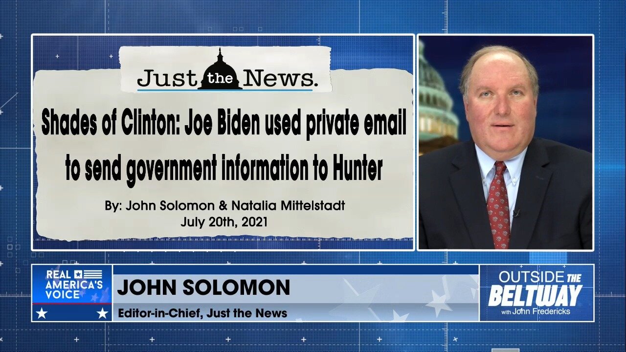 "This is exactly the thing that Joe Biden claimed he and his son didn't do" - John Solomon