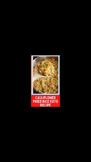Keto cauliflower Fried Rice Recipe | low carb | low carb diet | low carb recipes #Shorts #keto