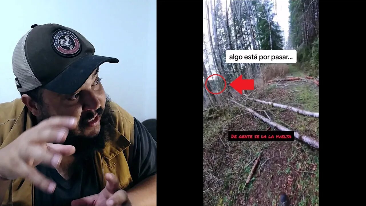 Ele foi fazer uma trilha e deu de cara com um Skinwalker - Espirito na floresta - UFO OVNIs