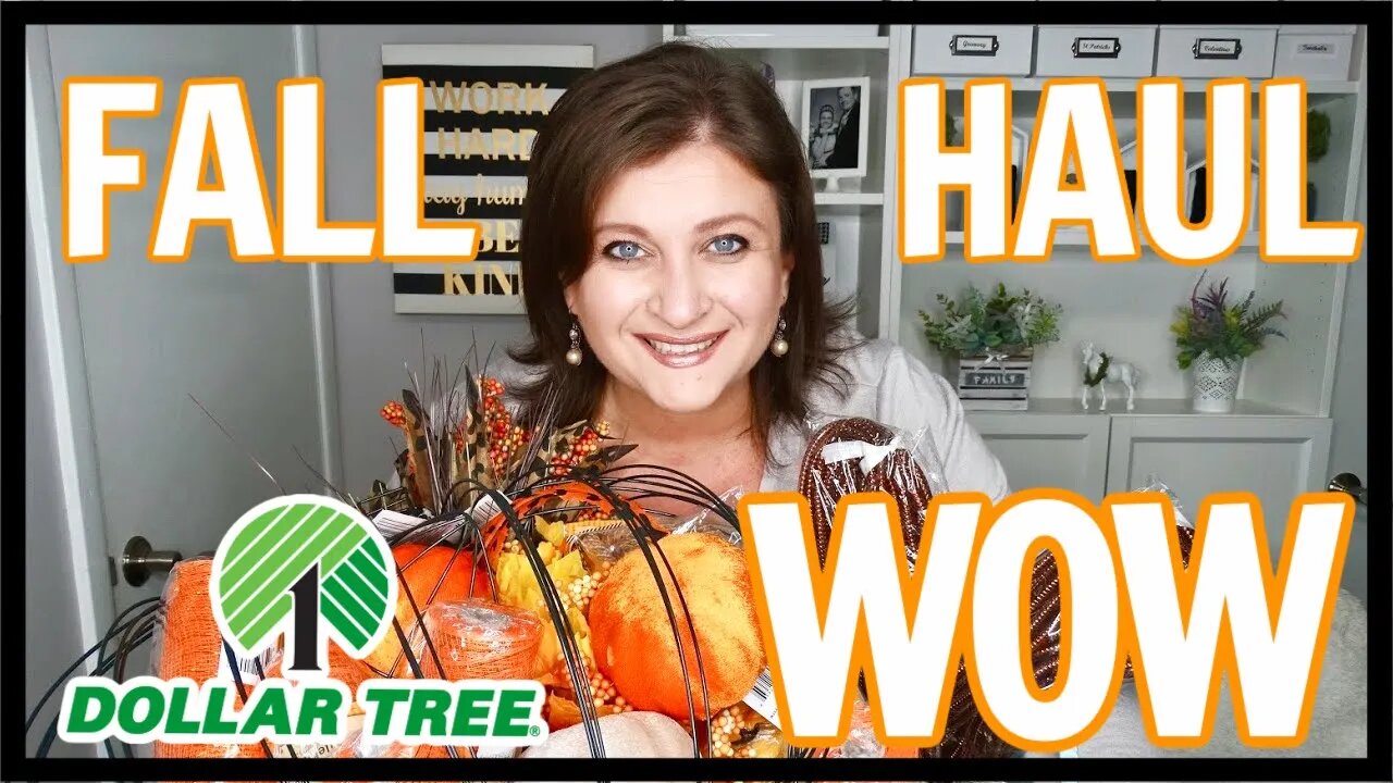 DOLLAR TREE 🌳 GIANT FALL HAUL WOW CRAFT SUPPLIES RIBBON DECO MESH WREATH SIGNS HUGE SELECTION