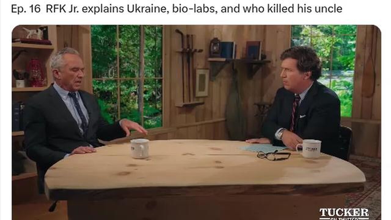 Tucker Carlson Ep. 16 RFK Jr. explains Ukraine, bio-labs, and who killed his uncle