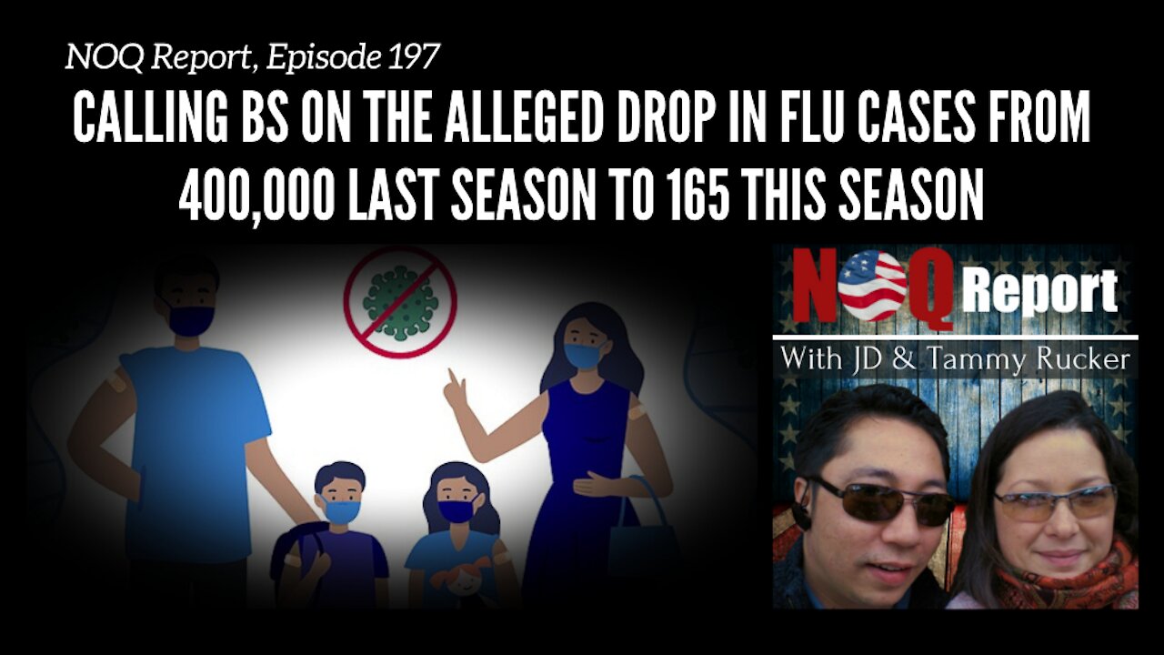 Calling BS on the alleged drop in flu cases from 400,000 last season to 165 this season