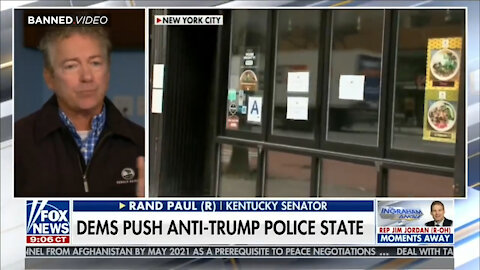 Sen. Rand Paul Calls For Mask Rebellion. It is time to wake up!