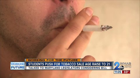 Students push to raise tobacco sale age to 21