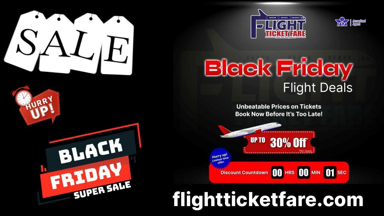 🚨BLACK FRIDAY FLASH SALE!🚨On Flight Ticket Fare #cheapflights #internationalflight #exclusiveflights